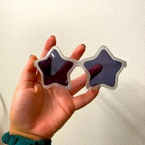 Kids Star-Shaped Silver Sunglasses